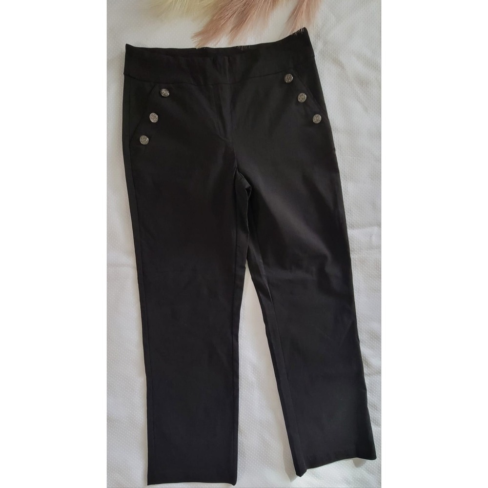 Hiview Sailor Pant‎ Womens Sz 8 Black Front Straight Leg Career